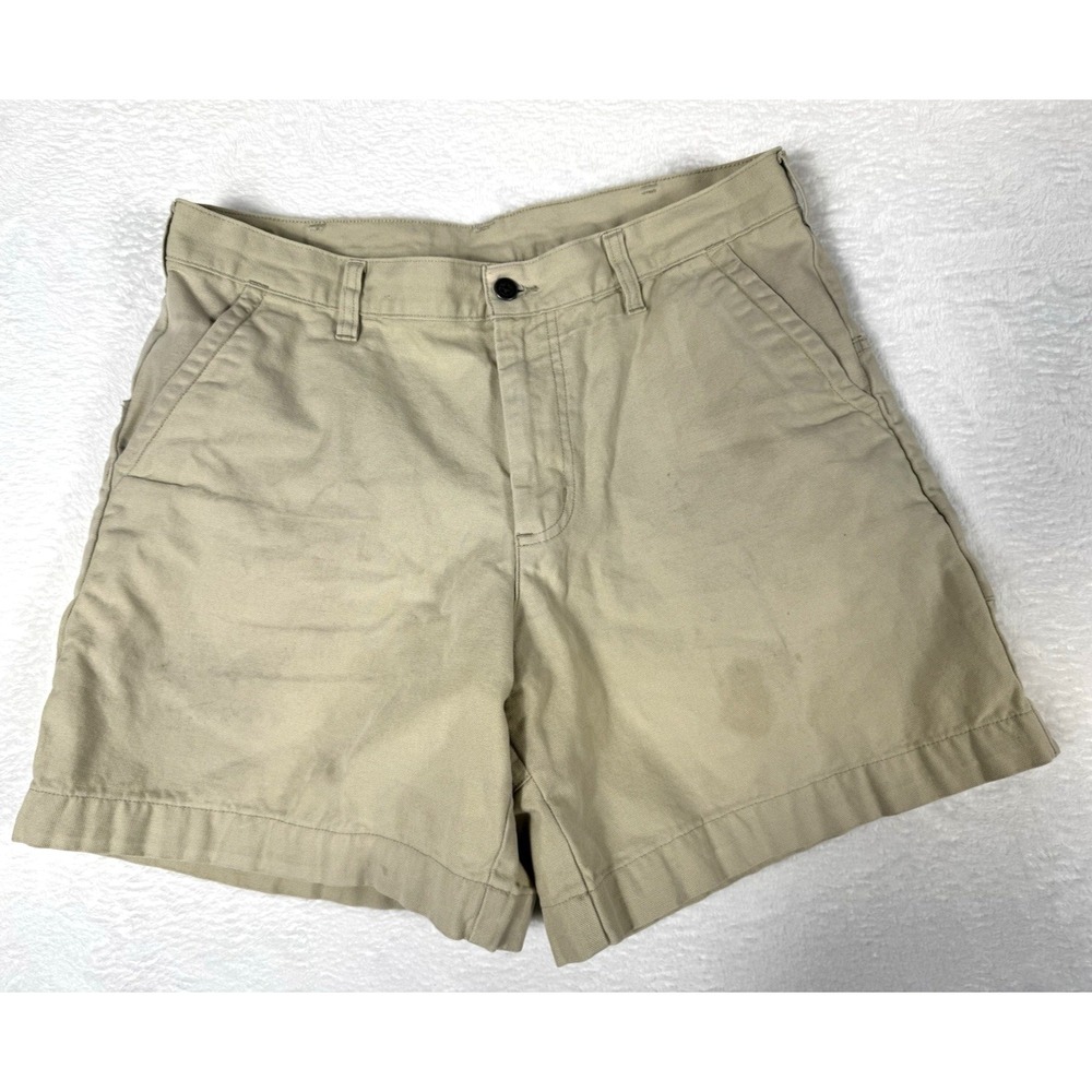 Patagonia Stand Up Shorts Mens Size 36 (fits 34) Beige Chino Pockets Organic